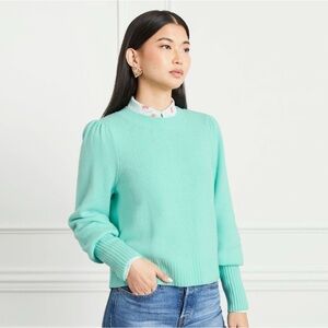 NWT Hill House Cropped 100% Merino Wool Sweater
